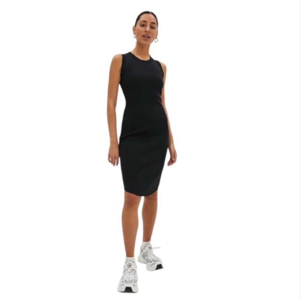 Community (aritzia) black midi tank dress size small